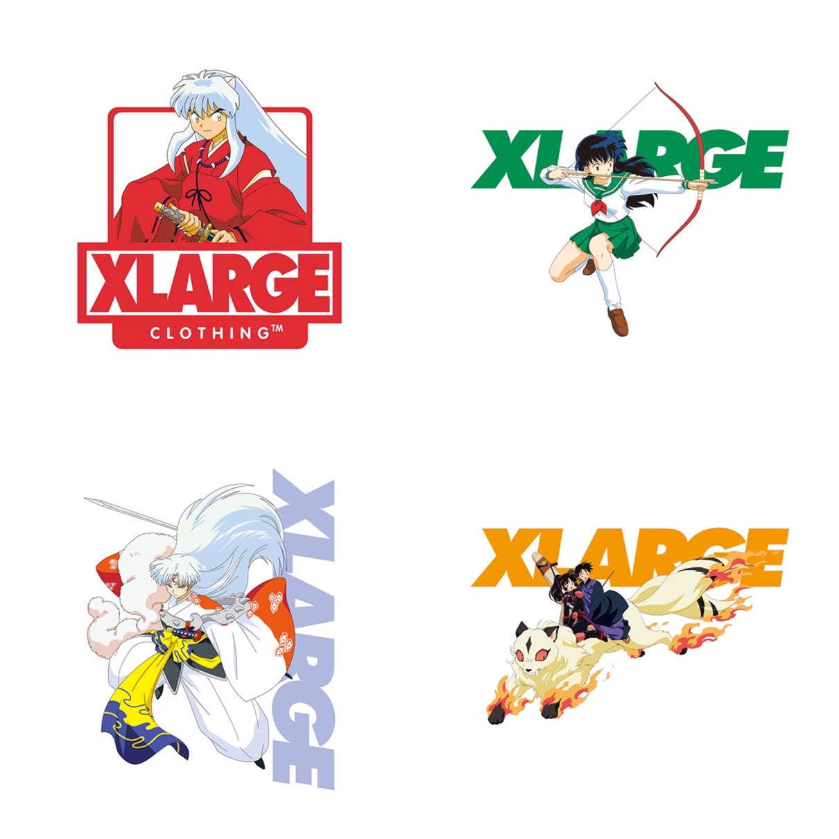 Xlarge 犬夜叉 半妖の夜叉姫 コラボコレクションが国内5月15日に発売予定 Up To Date