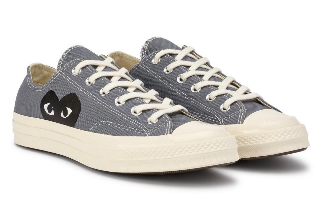 PLAY Comme des Garcons × Converse】Chuck 70 Low/High Blue & Grayが 