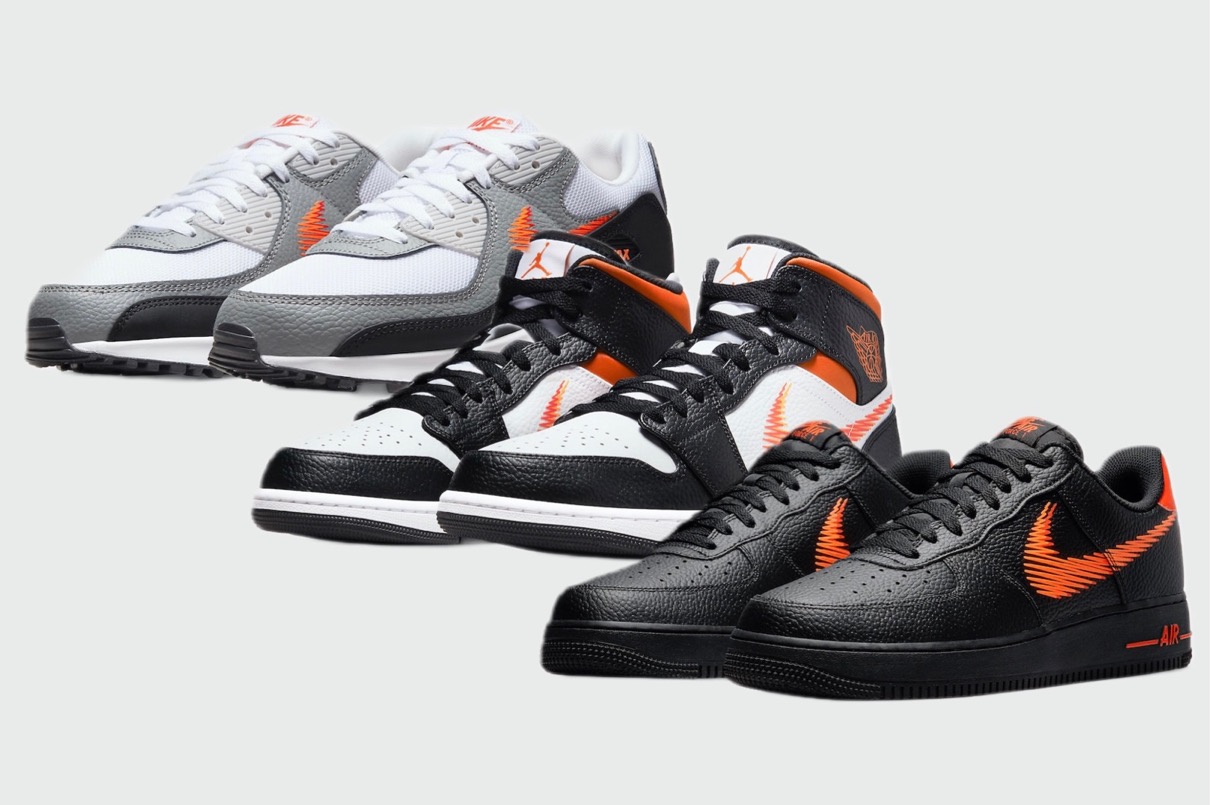 Nike】Air Force 1 u0026 Air Jordan 1 Mid u0026 Air Max 90 “Zig-Zag Swooshes”  Packが2021年に発売予定 | UP TO DATE