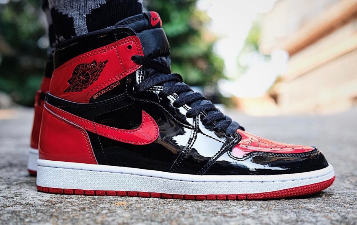 エアジョーダン1 RETRO HIGH OG BRED PATENT 26.5-