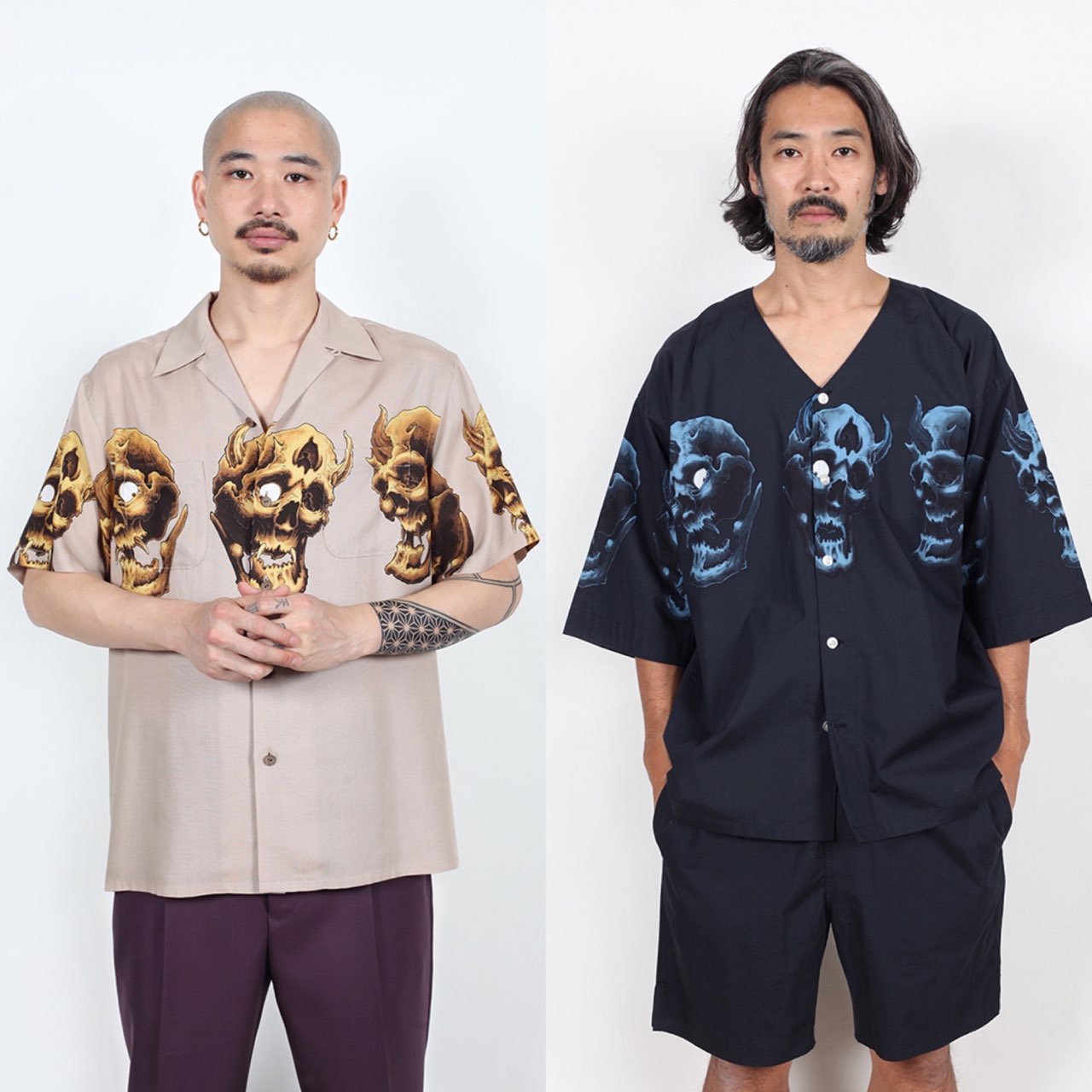 2020最新型 高品質 wacko maria 56 TATTOO STUDIO DABO SHIRT