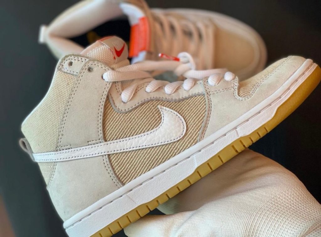 nike sb dunk high unbleached natural