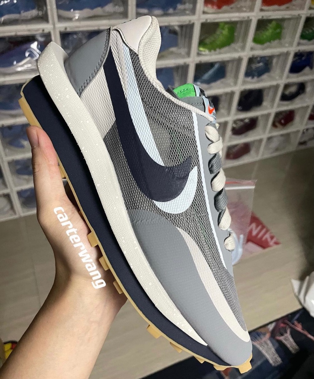 NIKE × sacai × Clot LD Waffle Grey 28cm - hondaprokevin.com