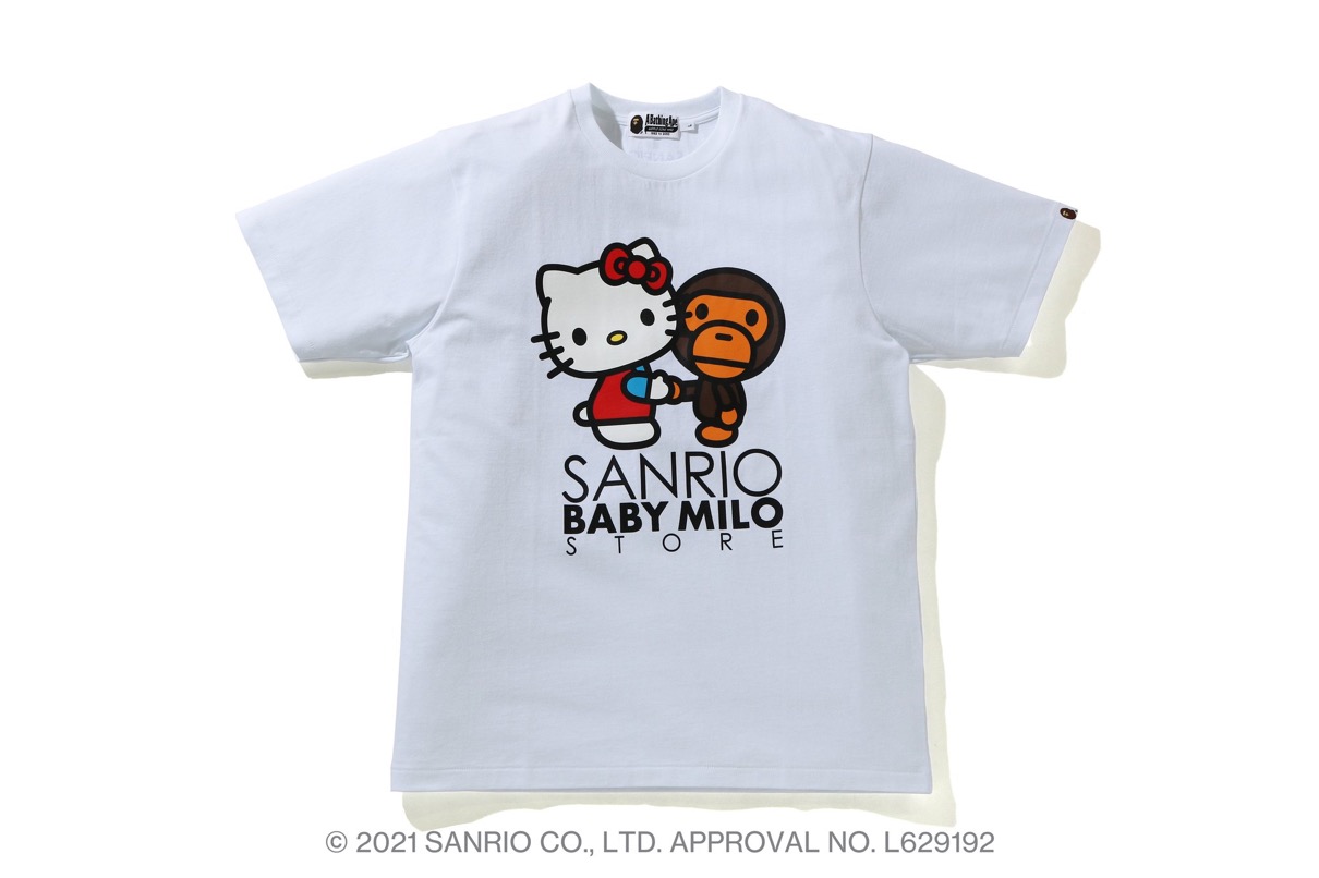 新品 ATHING APE×SANRIO キティTシャツ 白  エイプ