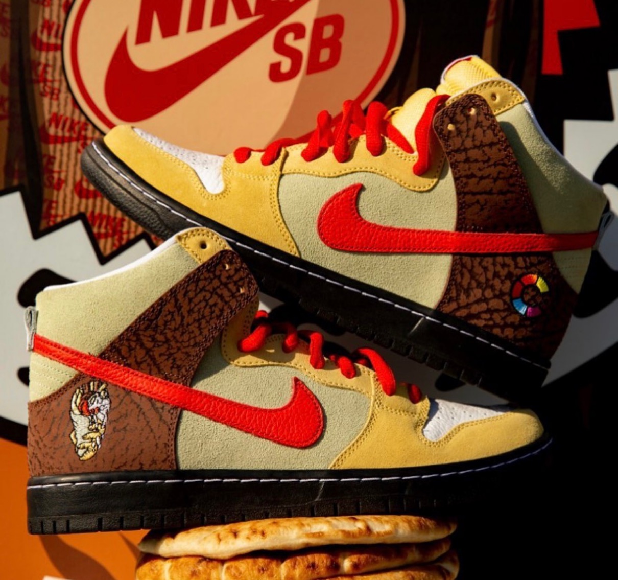 Nike SB × Color Skates】Dunk High Pro ISO “Kebab & Destroy”が国内6 