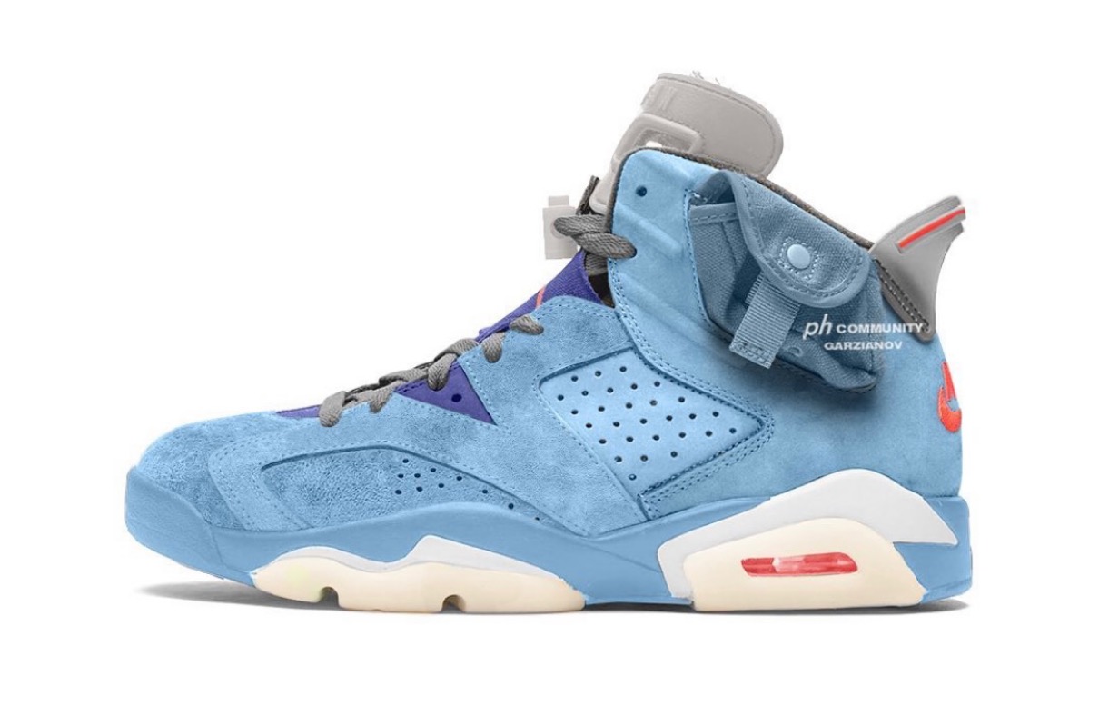 Air jordan on sale 6 light blue