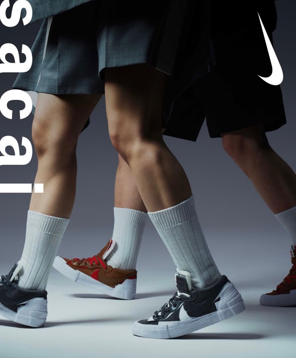 新作入荷!!】 Low Blazer Nike x Sacai British ナイキ Tan - スニーカー - alrc.asia