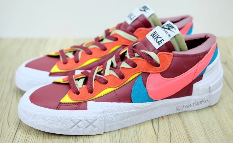 kaws x sacai x nike blazer low release date