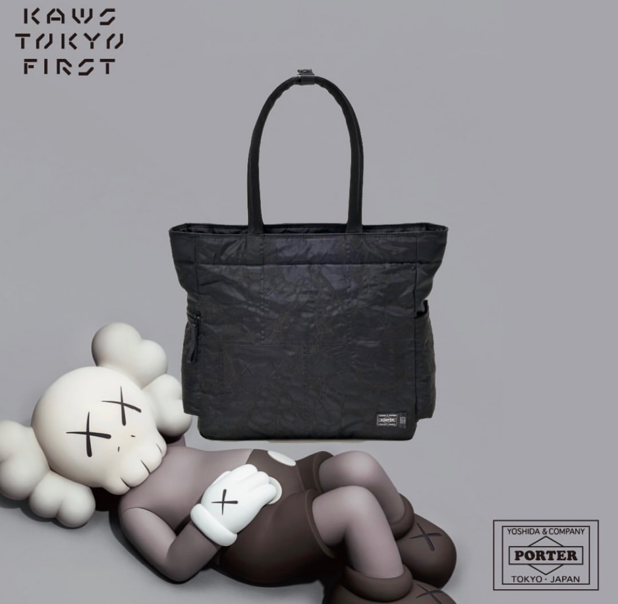KAWS TOKYO FIRST PORTER 2点セットポータートートバッグ - library