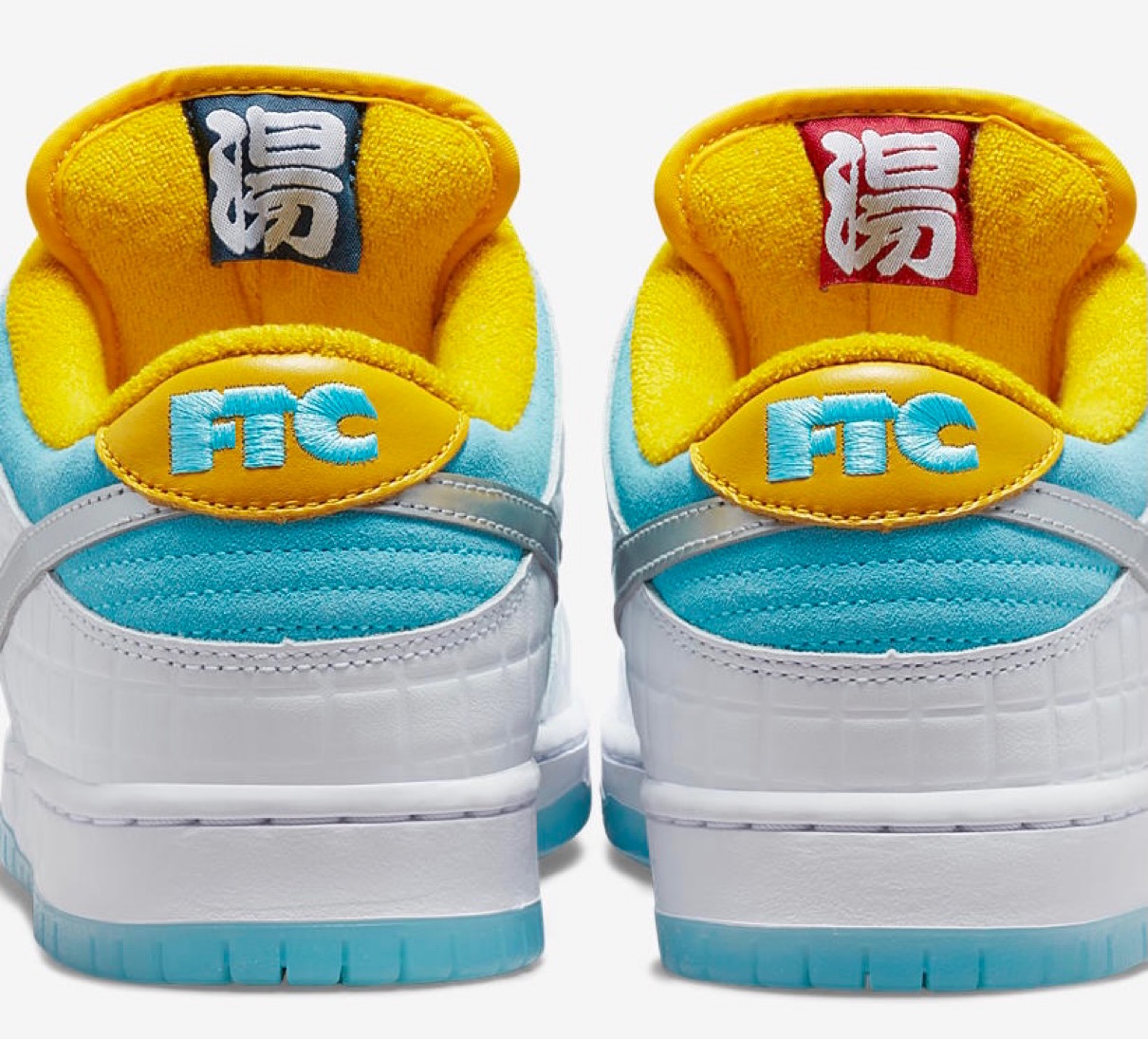 上品上品NIKE SB FTC DUNK LOW Lagoon Pulse 銭湯ダンク スニーカー