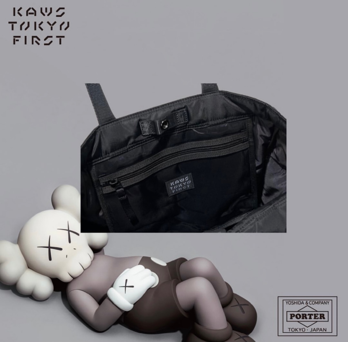 KAWS TOKYO FIRST × PORTER】限定コラボアイテムが8月1日に発売予定 