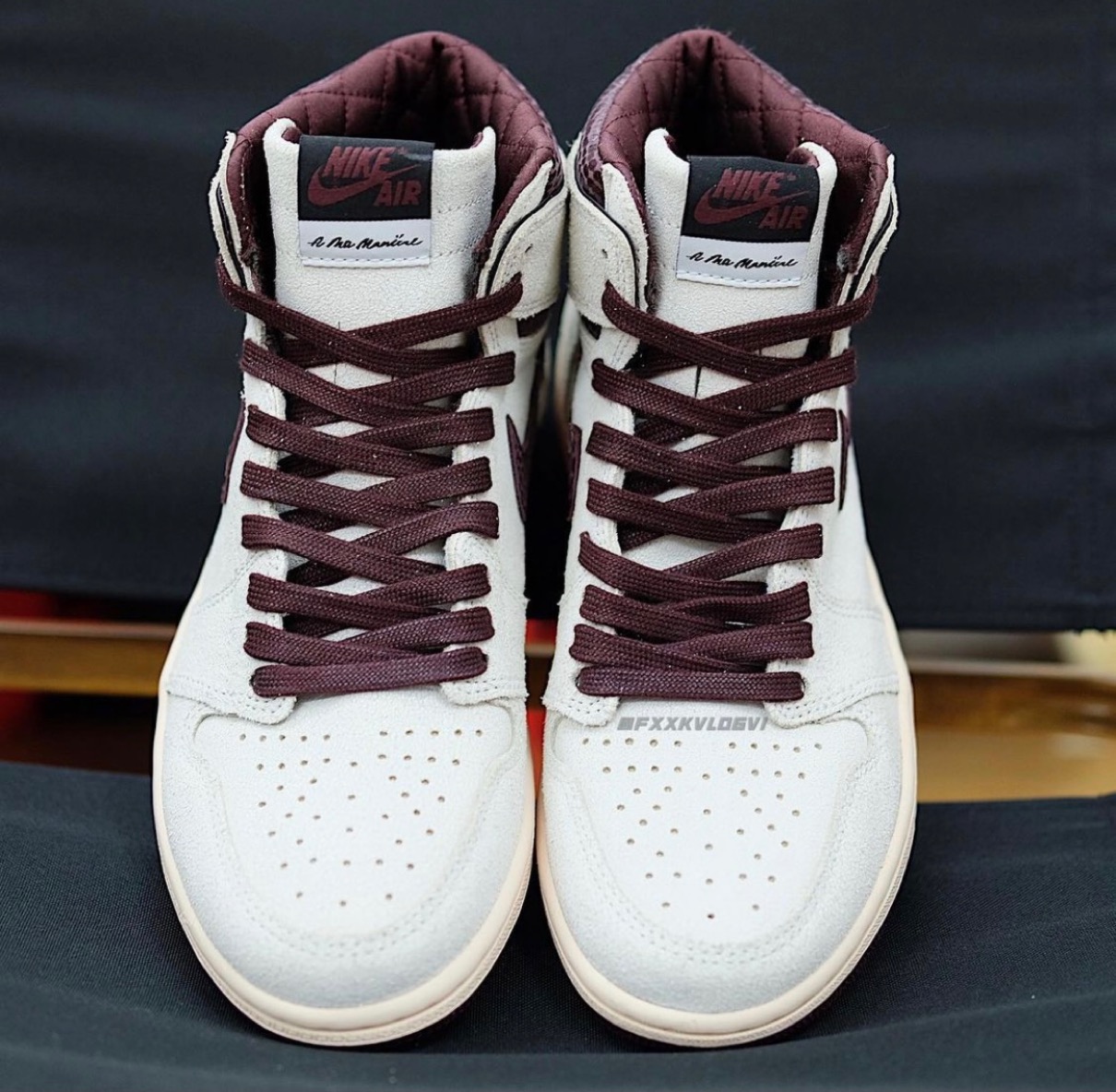 A Ma Maniere × Nike】Air Jordan 1 High OG SP “Sail and Burgundy ...