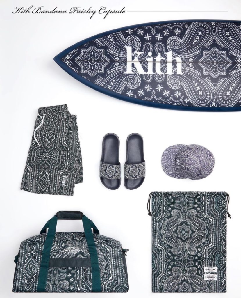 Kith】バンダナペイズリー柄の新作アイテムが国内7月5日に発売予定