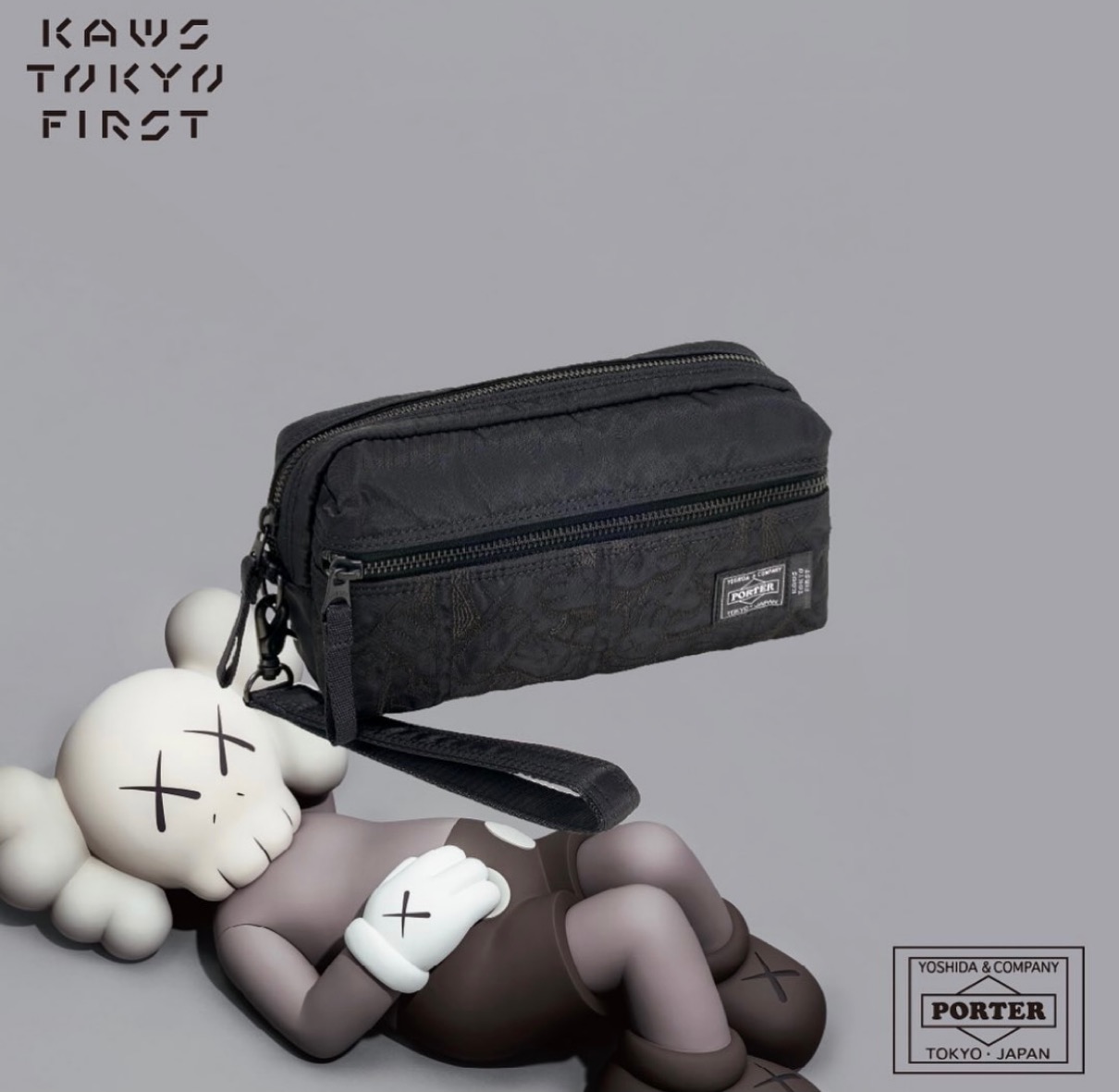 KAWS × PORTER カウズ x ポーター ポーチ-