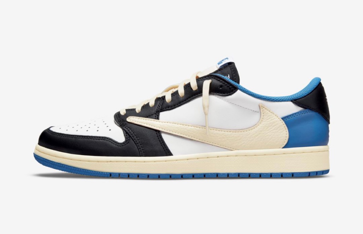 Travis Scott × Nike × Fragment Air Jordan 1 Low OG “Military Blue