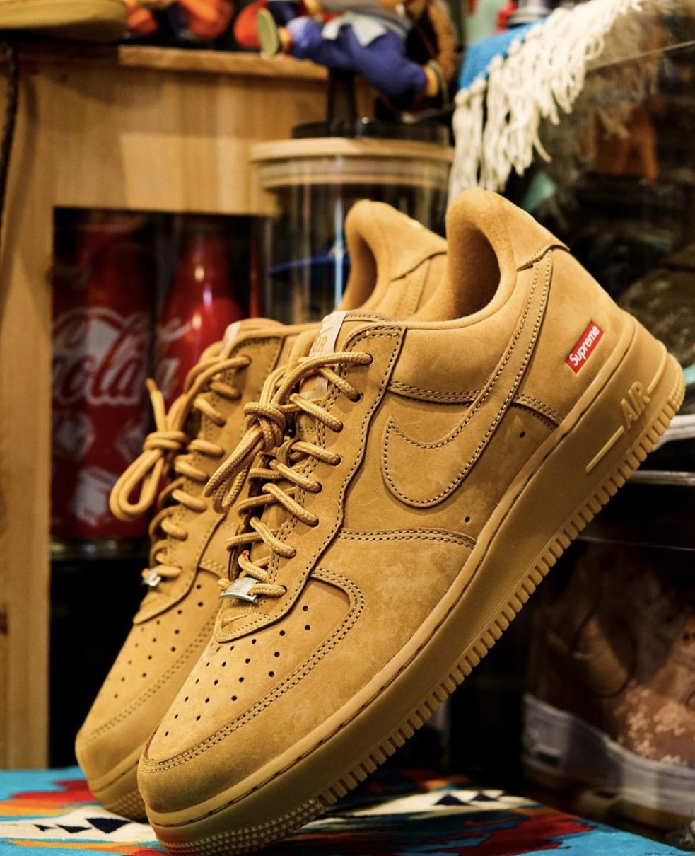 Nike × Supreme】Air Force 1 Low “Wheat”が2022FW 国内12月11日にリストック予定 ［DN1555-200］  | UP TO DATE