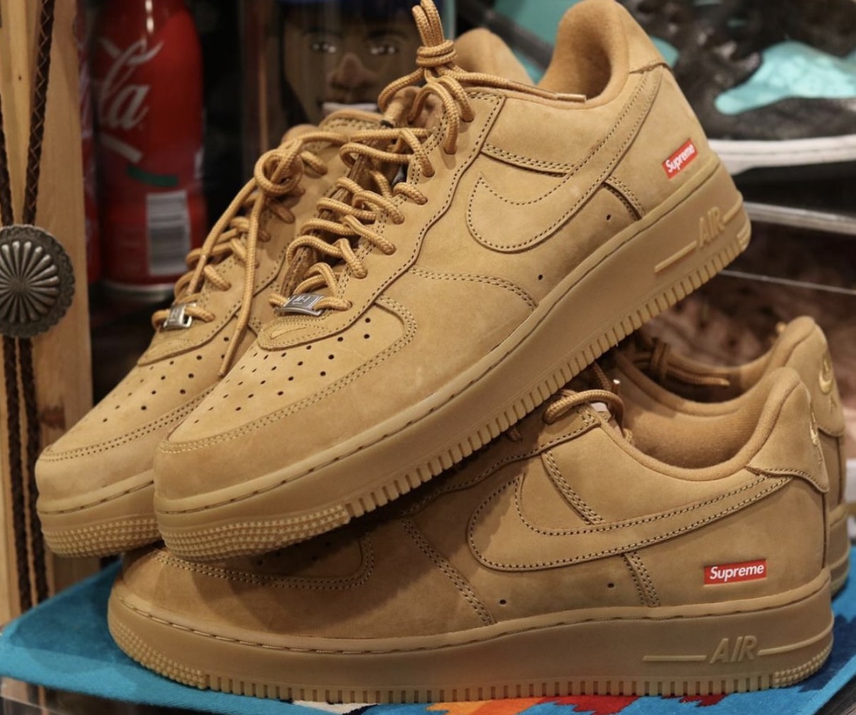 Supreme × Nike Air Force 1 Low Wheat