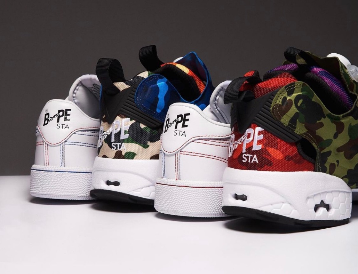 Reebok × BAPE®︎ Club C & Instapump Fury OGが国内1月15日／1月21日 ...