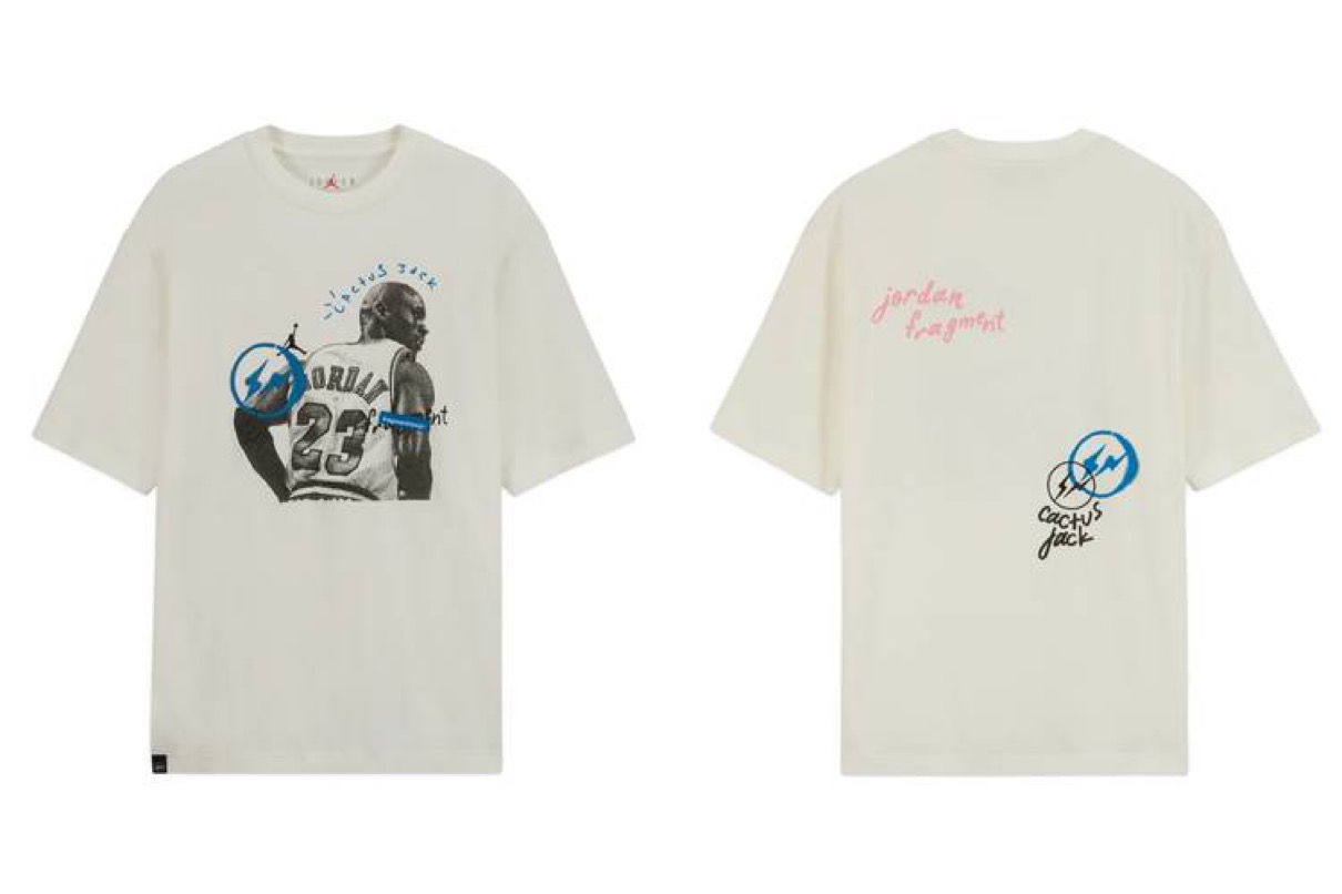 nike jordan fragment travis 黒 Tシャツ L