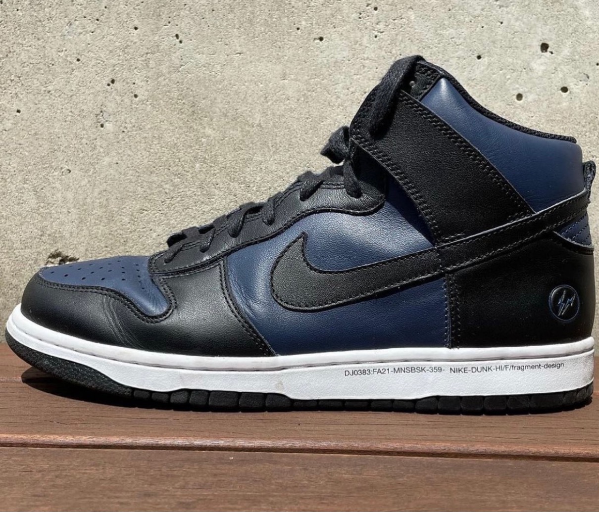 fragment design×Nike Dunk High City Packスニーカー型ハイカット