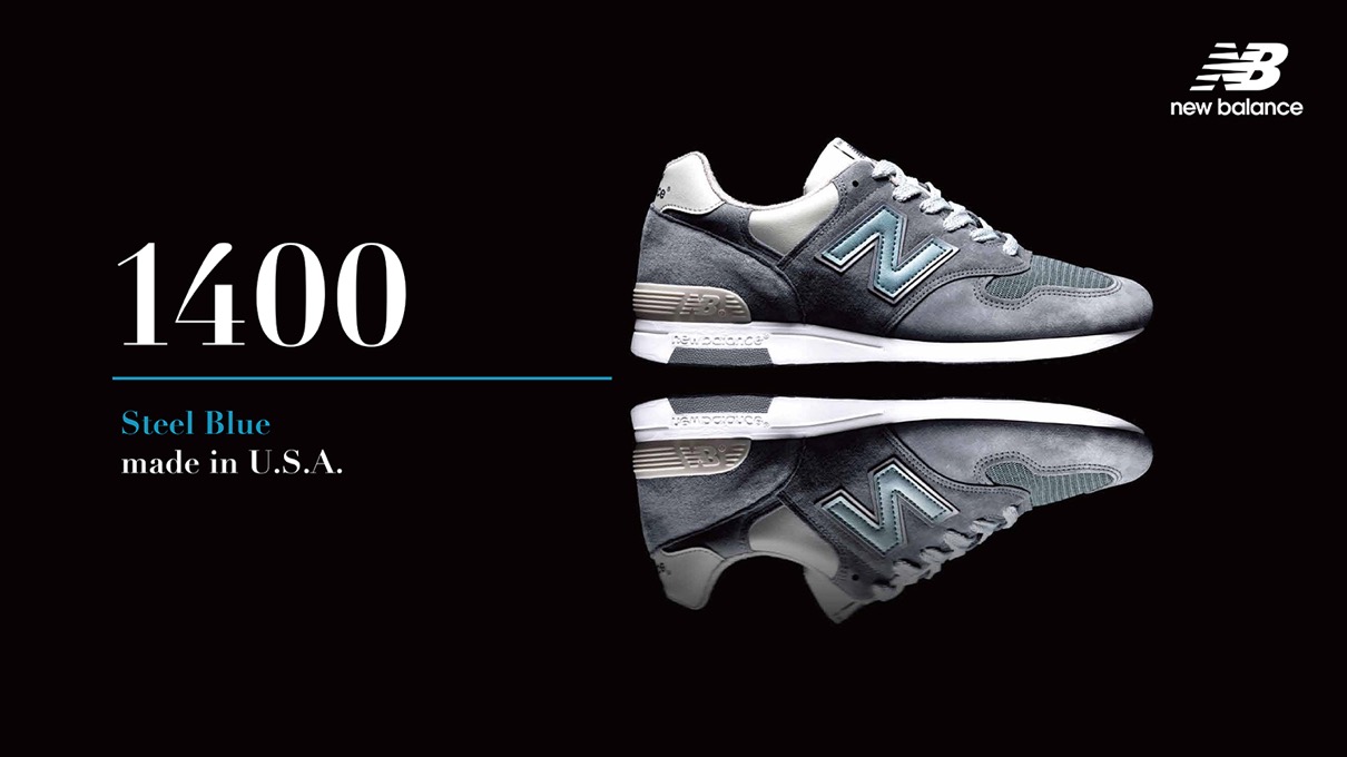 New Balance オリジナルカラー〈1400 “Steel Blue”〉が国内10月2日に 