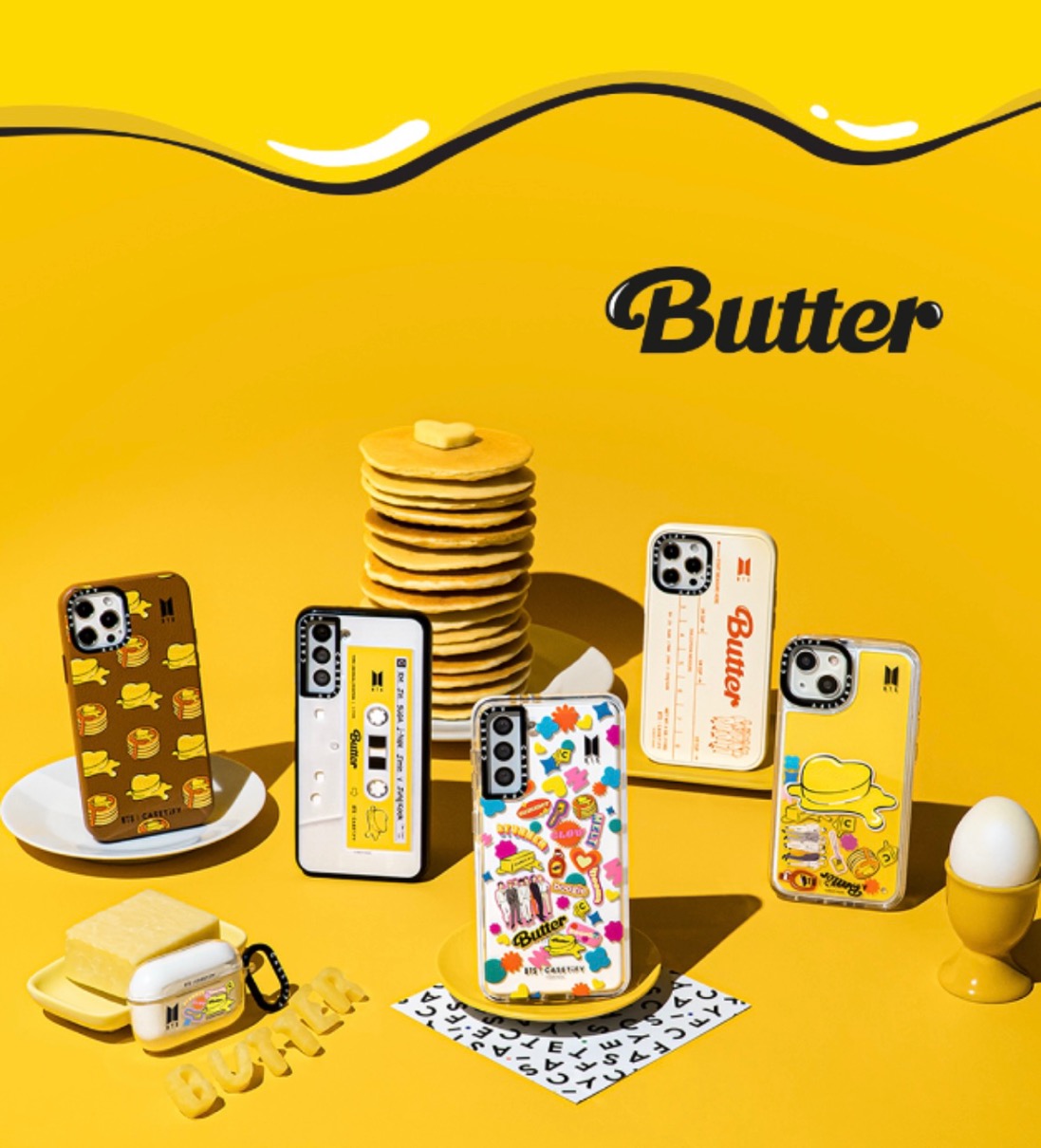 BTS × CASETiFY 第4弾 “Butter”コレクションが国内10月12日より発売 