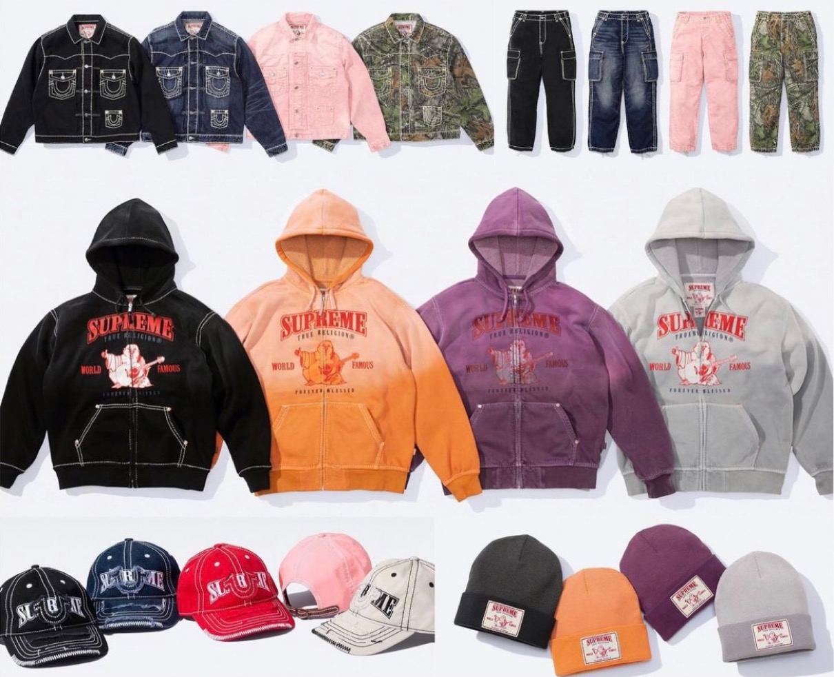 Supreme × True Religion 2021FW Week6が国内10月2日に発売予定【全