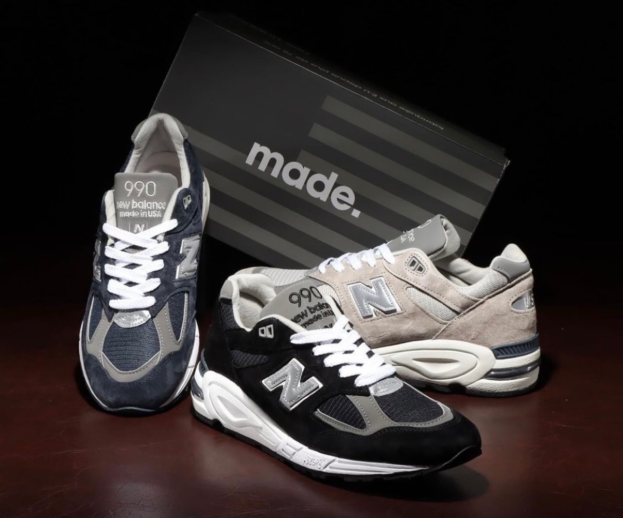 New Balance 990v2 “Grey” & “Black” & “Navy” 3色が国内6月14日に再販 ...