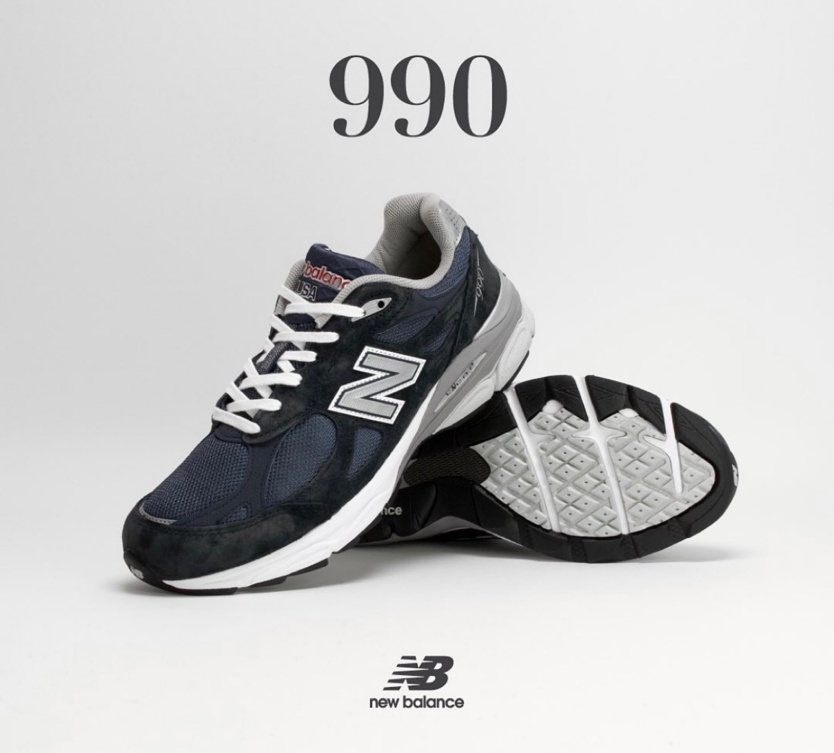 New Balance 『990v3』ブラック&ネイビーの新色が国内10月30日に発売 
