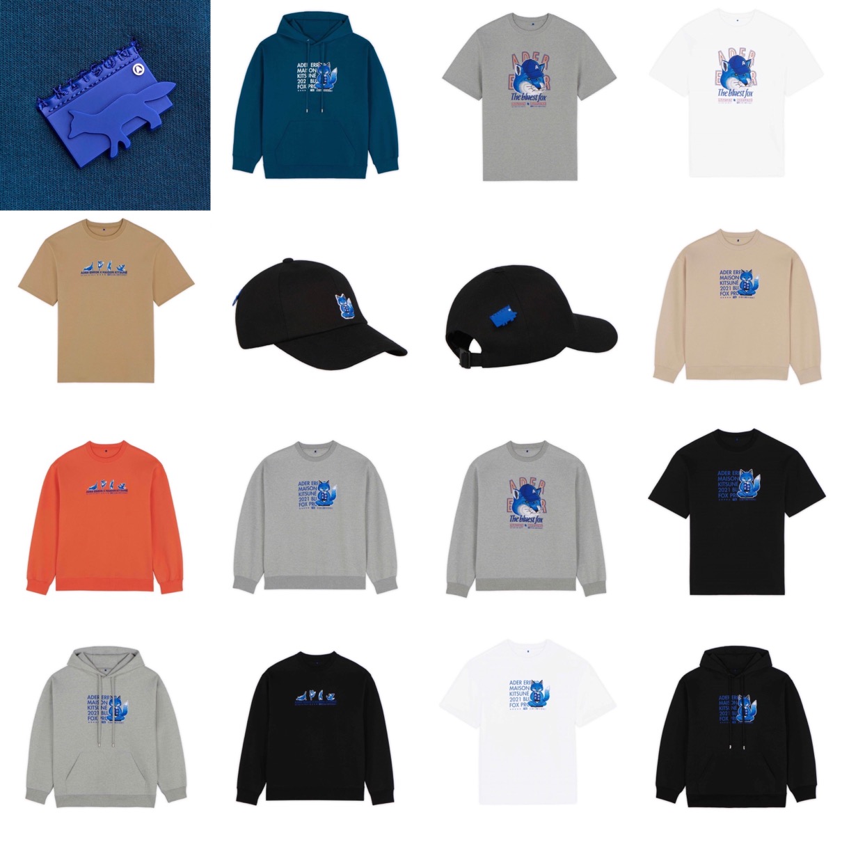 ADER ERROR × Maison Kitsuné コラボ第4弾 “The Bluest Fox