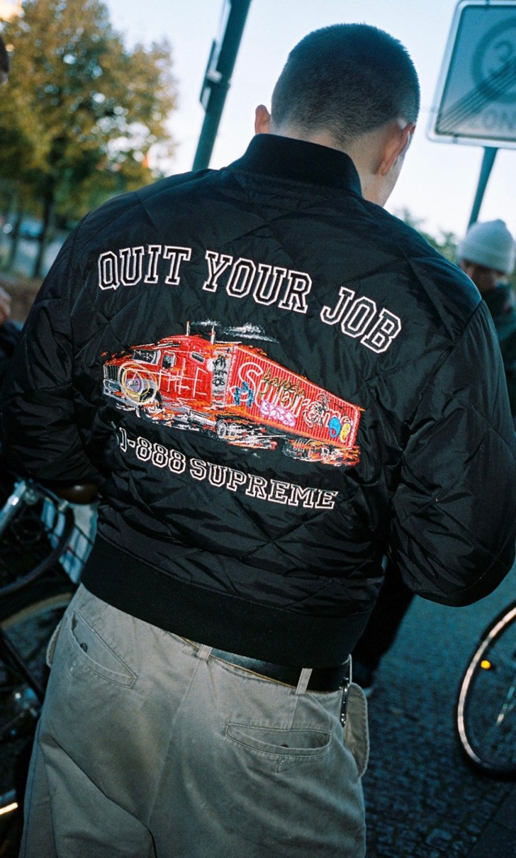 Supreme Quit Your Job Quilted Work | www.piazzagrande.it