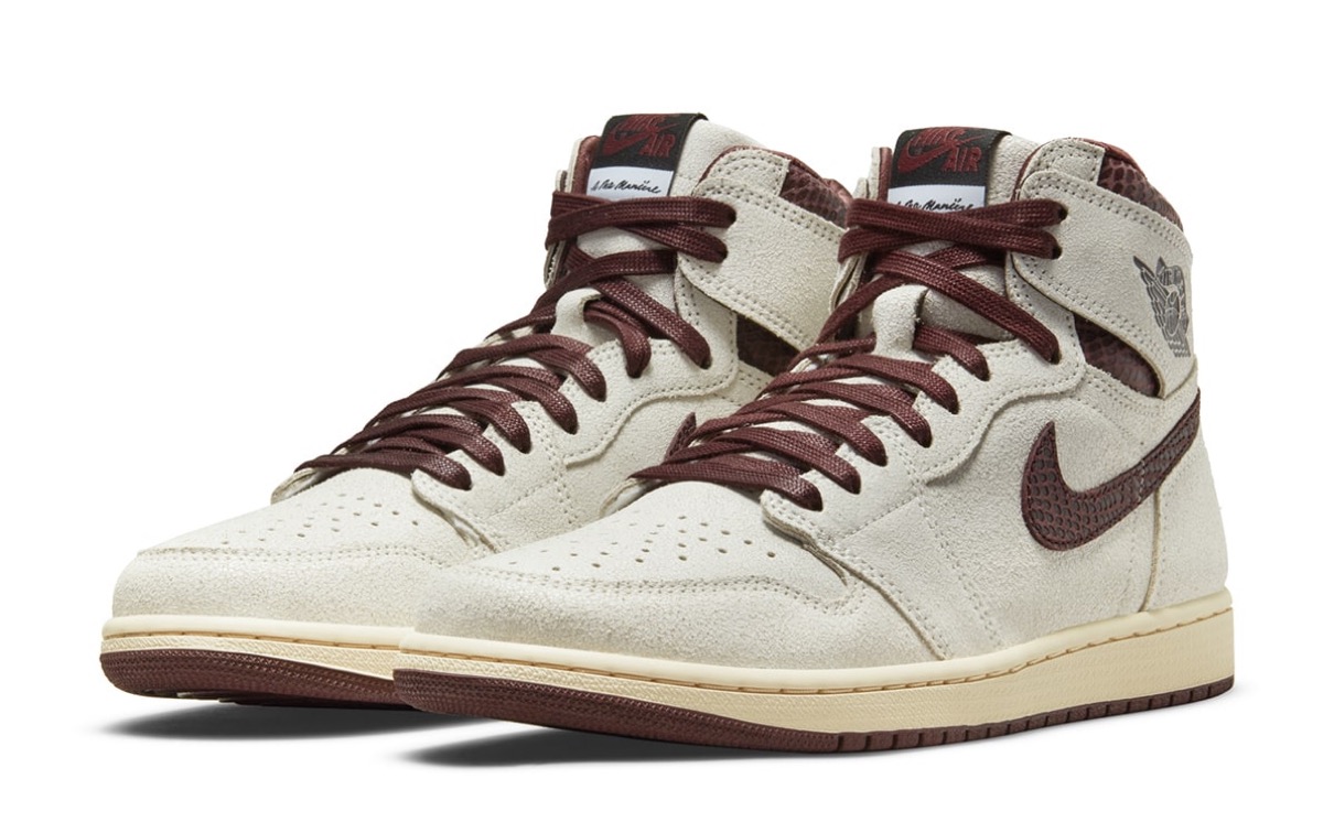 A Ma Maniere × Nike】Air Jordan 1 High OG SP “Sail and Burgundy