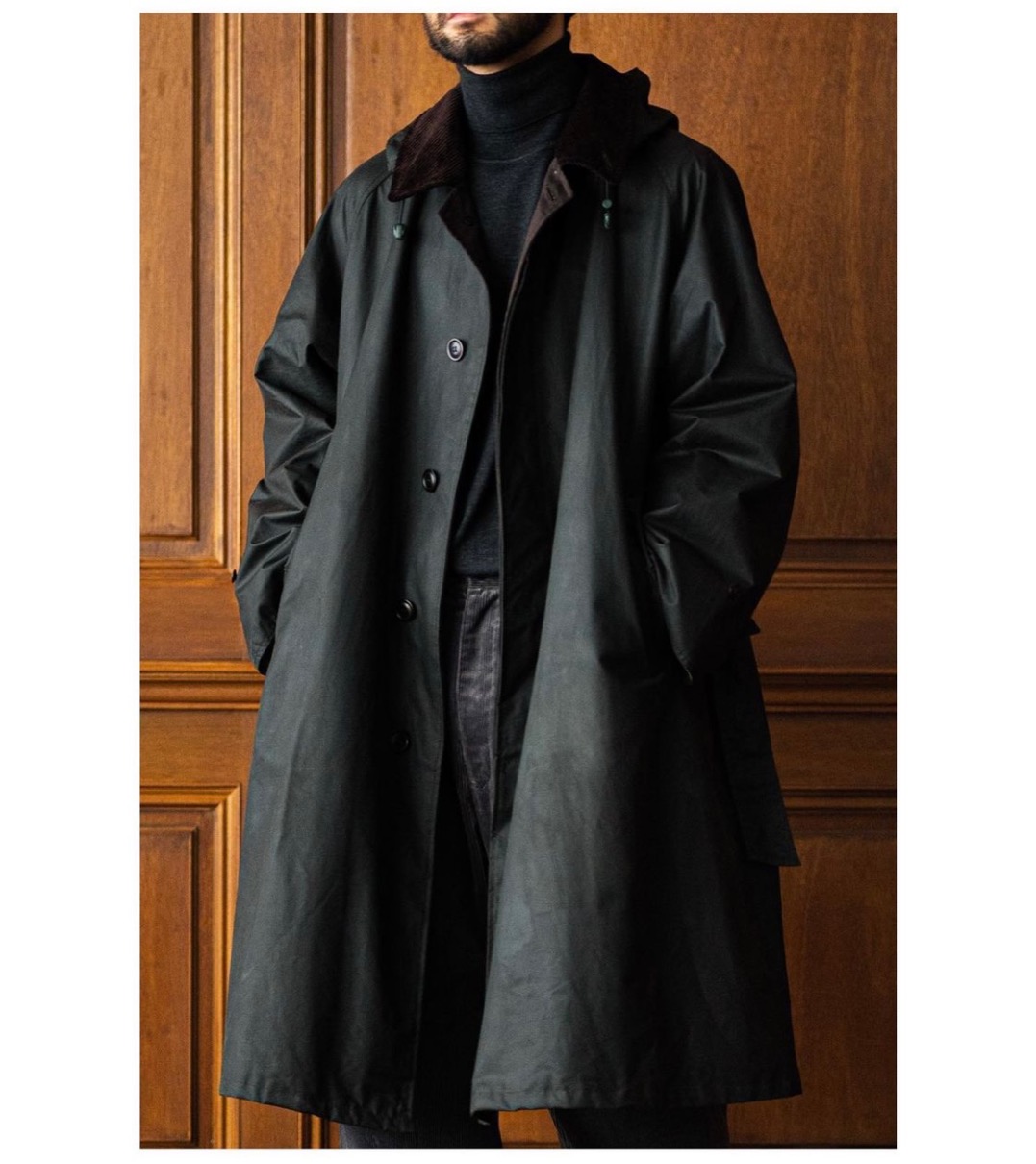 世界有名な レショップ別注 Barbour/バブアー BALCOLLAR COAT ロング 