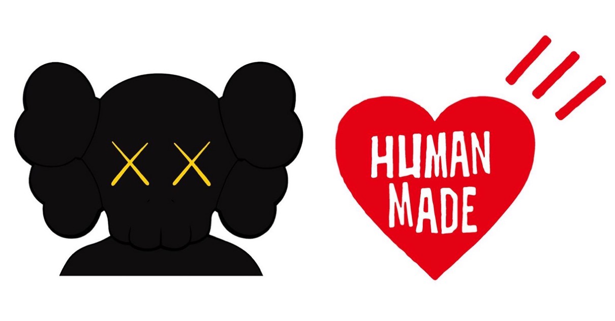 ホワイトブラウン Human Made × KAWS パーカー - 通販