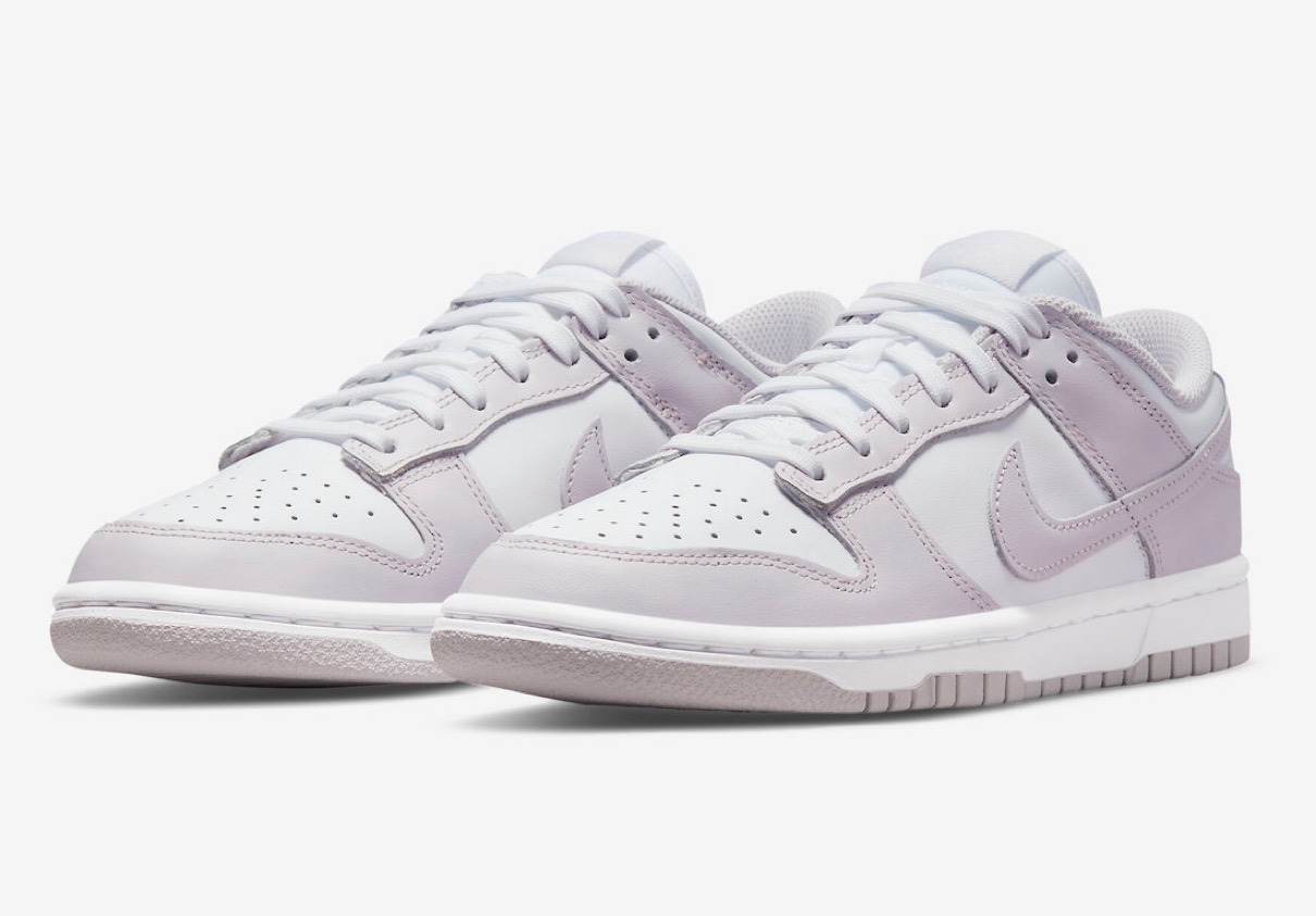 【wmns25.5cm 未着用】nike dunk low ライトバイオレット