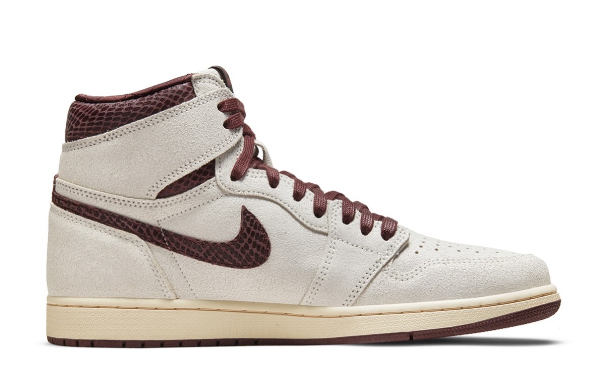 A Ma Maniere × Nike】Air Jordan 1 High OG SP “Sail and Burgundy