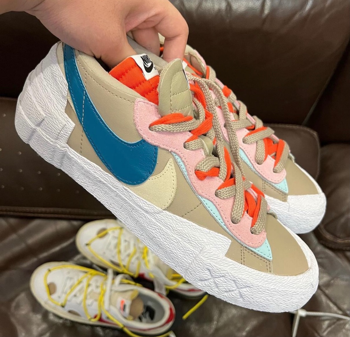 KAWS × sacai × Nike Blazer Low "Reed" 28