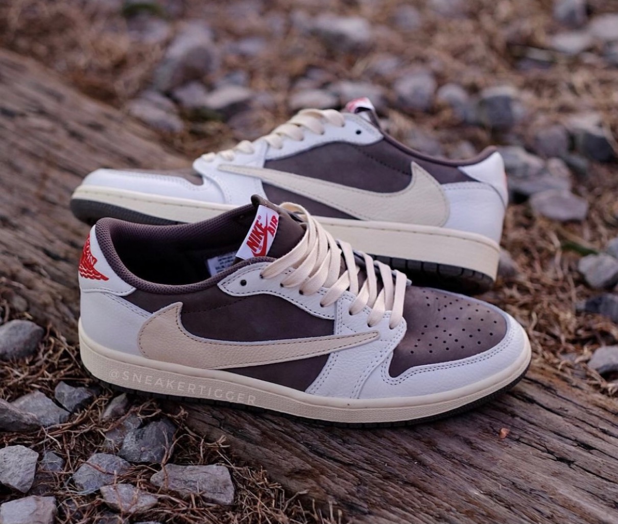 オックスフォードブルー Travis Scott × Air Jordan 1 Low リバース