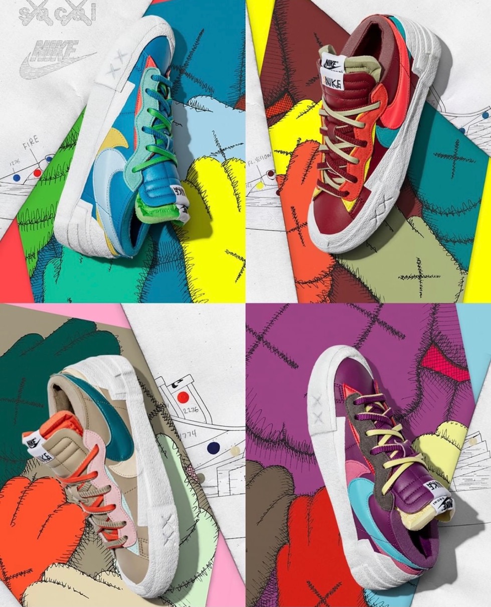 sacai × KAWS × Nike】Blazer Lowが国内11月26日/11月27日/12月9