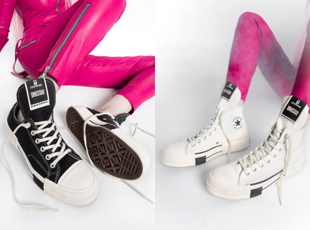 Rick Owens DRKSHDW × Converse】『DRKSTAR Chuck 70 OX & HIGH』が