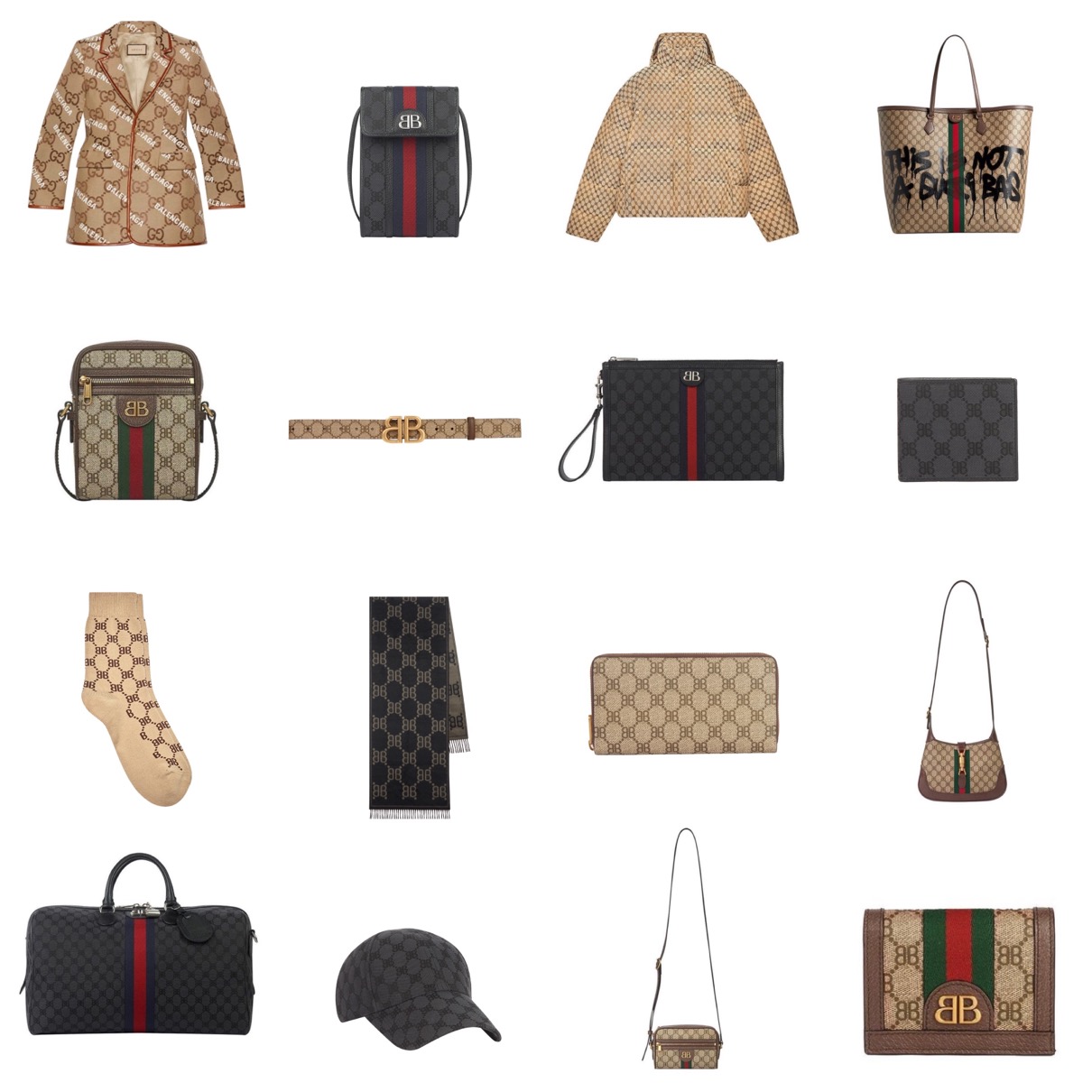 Gucci X Balenciaga (and vice versa): the Hacker Project collection