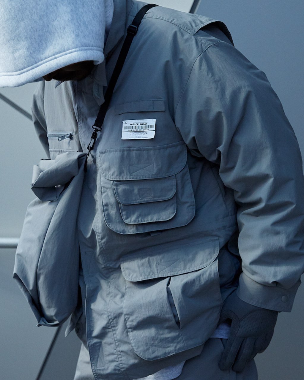 Whimsy◇×ALWAYTH/WOL'F GRAY/PANELED SNAP PLACKET ANORAK/１ | www