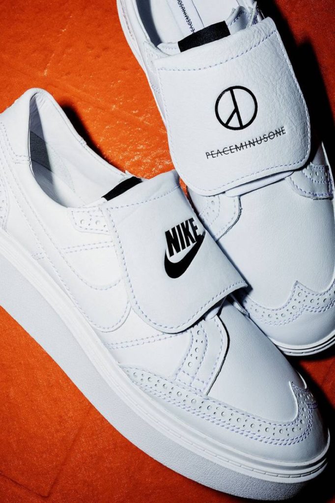 PEACEMINUSONE × Nike Kwondo1 White