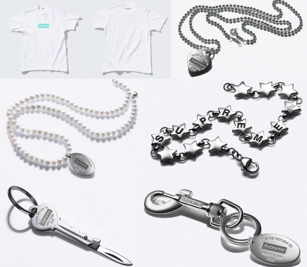 Supreme × Tiffany & Co. 2021FW Week12が国内11月13日／11月14日に