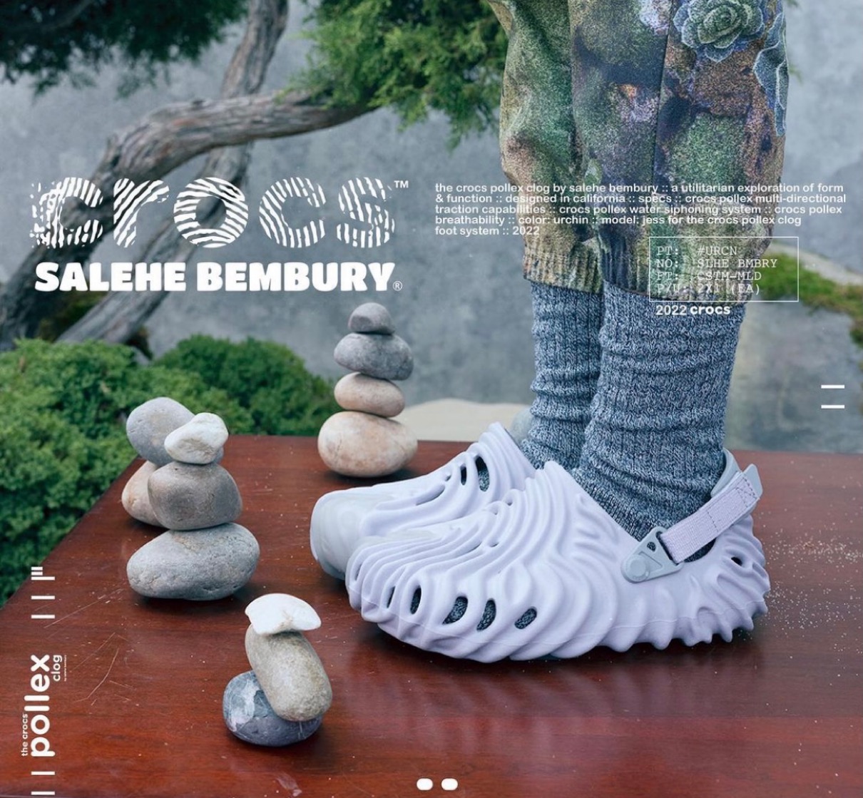 Crocs × Salehe Bembury】コラボサンダル〈Pollex Clog〉が国内12月15