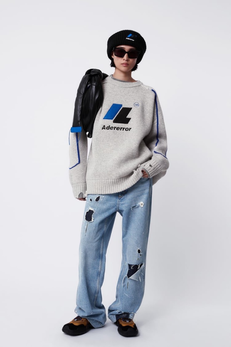 zara adererror アーダーエラー ニット セーター パッチワーク ...