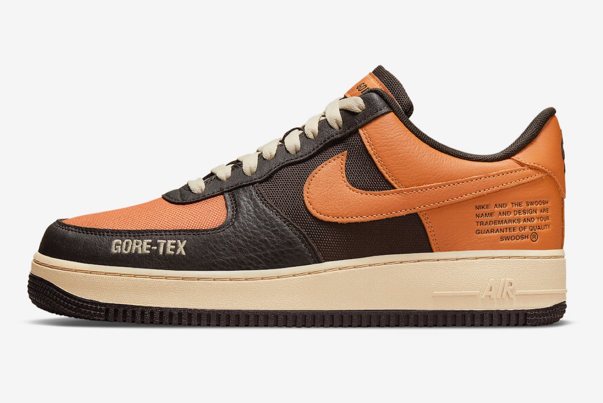 Nike Air Force 1 GTX “Velvet Brown/Hot Curry”が国内12月8日