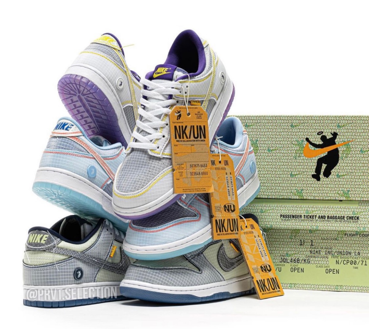 Union × Nike】Dunk Low “Passport Pack”全3色が国内2月12日／4月1日 