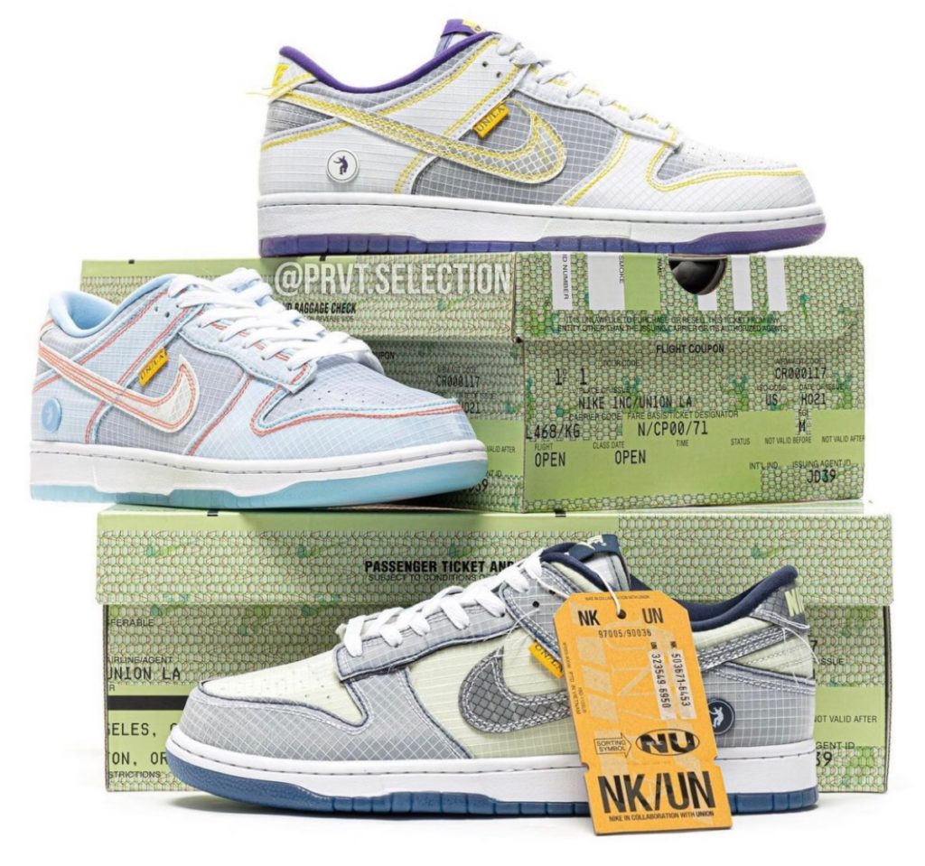 UNION × Nike Dunk Low Passport Pack