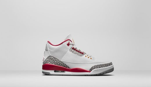 【Nike】Air Jordan 3 Retro “Cardinal Red”が国内2月24日に発売予定